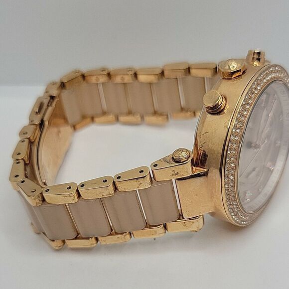 Michael Kors Parker MK5896 Womens Stainless Steel Analog Dial Quartz Watch AM706 - Picture 10 of 11